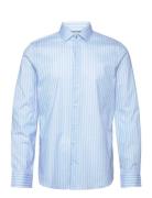 Mk Printed Stripe Slim Shirt Michael Kors Blue