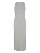 Objjamie S/L Long Dress Noos Object Grey