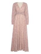 Lamia V-Neck Maxi Dress Malina Pink