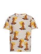 Unicorn Seahorse Aop Ss Tee Mini Rodini Brown