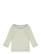 Soft Mini Striped Tobinino Tee Ls Mads Nørgaard Green