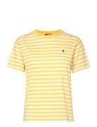 Striped Organic Cotton Crewneck Tee Polo Ralph Lauren Yellow