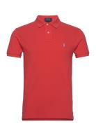 Slim Fit Mesh Polo Shirt Polo Ralph Lauren Red