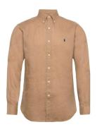 Custom Fit Linen Shirt Polo Ralph Lauren Beige