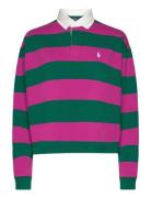 Striped Cropped Jersey Rugby Shirt Polo Ralph Lauren Patterned