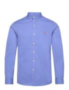 Slim Fit Garment-Dyed Twill Shirt Polo Ralph Lauren Blue