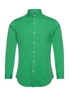 Slim Fit Garment-Dyed Twill Shirt Polo Ralph Lauren Green