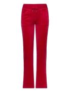 Del Ray Classic Velour Pant Pocket Design Regatta Juicy Couture Red