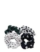 Happy Dot Scrunchy Set Pipol's Bazaar Black