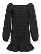 Koghelene Puff Sleeve Short Dress Wvn Kids Only Black