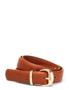 Metal Buckle Belt Mango Brown