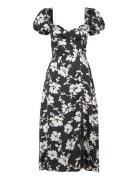 Gillian Midi Dress Bardot Black