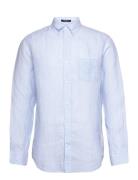 Reg Linen Stripe Shirt GANT Blue