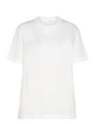 Slfaria Ss Embroidery Tee Selected Femme White