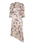 Hammered Printed Silk Midi Wrap Dre Stella Nova Patterned