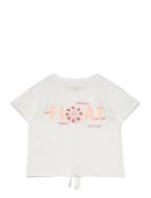 Printed Message T-Shirt Mango White