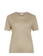 Vialexia O-Neck S/S T-Shirt - Noos Vila Beige