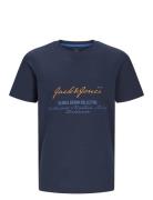 Jjgreat B2S Logo Tee Ss Ln Jnr Jack & J S Navy