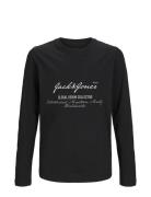 Jjgreat B2S Logo Tee Ls Ln Jnr Jack & J S Black