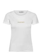 Logo Cotton T-Shirt Mango White