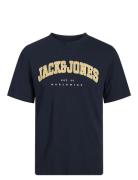 Jjecaleb Varsity Tee Ss O-Neck Sn Mni Jack & J S Navy