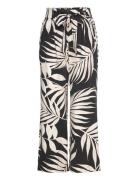 Printed Trousers With Bow Mango Black