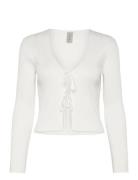 Yasmusen Ls Tie Knit Cardigan - Ka YAS White