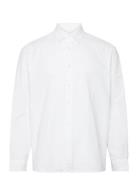 Slhboxy Mat-Ox Ls Shirt Ex Selected Homme White