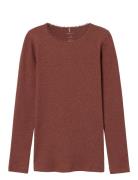 Nkfkab Ls Slim Top Noos Name It Burgundy