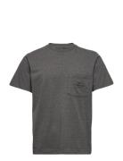 Dusty Embroidery Twin Pocket Tee Mads Nørgaard Grey