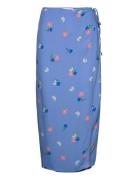 Enwatermelon Midi Skirt Aop 7014 Envii Blue