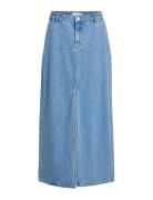 Vikira Long Denim Skirt Vila Blue