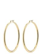 Priya Recycled Large Hoop Earrings Pilgrim Gold