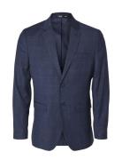 Slhslim-Neil Dark Blue Check Blz Noos Selected Homme Blue