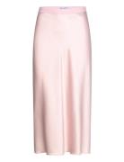 Hana Satin Silk Skirt Ahlvar Gallery Pink