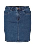 Vmluna Hr Denim Skirt Mix Ga Vero Moda Blue