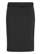 Pencil Belt Skirt Mango Black