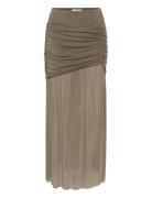 Messigz Long Skirt Gestuz Khaki