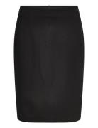 Pencil Skirt With Rome-Knit Opening Mango Black