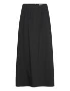 Long Flared Skirt Mango Black