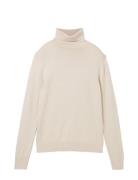 Knit Basic Turtleneck Tom Tailor Beige