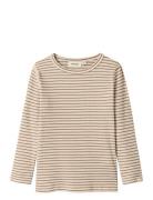 Nmflake Ls Slim Top Lil Lil'Atelier Beige