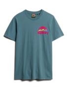 Great Outdoor Chest Graphc Tee Superdry Blue