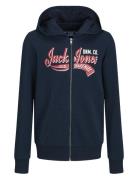 Jjelogo Sweat Zip 2Col Ss24 Noos Jnr Jack & J S Navy