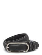 Glossy Nola Leather Belt Becksöndergaard Black