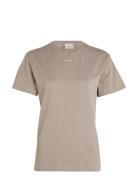 Nano Logo Regular T-Shirt Calvin Klein Beige