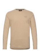 Essential Logo Long Sleeve Top Superdry Beige