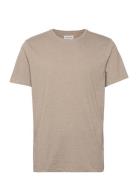 Mouliné O-Neck Tee S/S Lindbergh Beige