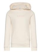 Printed Logo Hoody Tom Tailor Cream