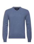 Lambswool V Neck Hackett London Blue